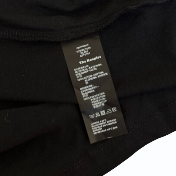 The Kooples Skull Roses Raven Mens T Shirt Size XL Black Red Goth Rocker - Picture 9 of 9